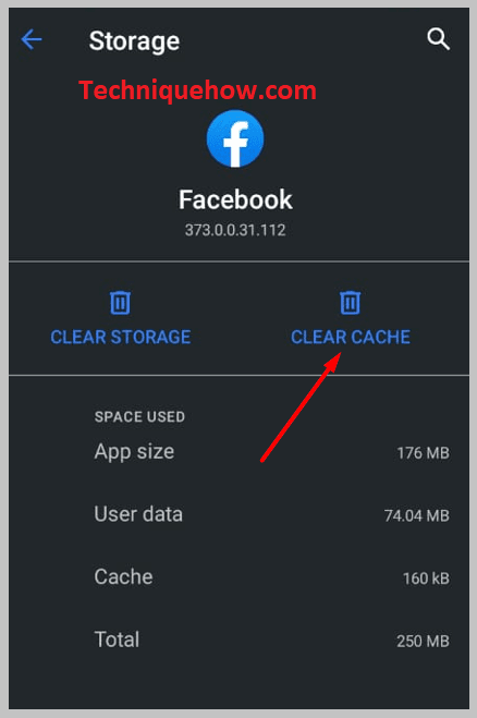 youâll find the option clear cache