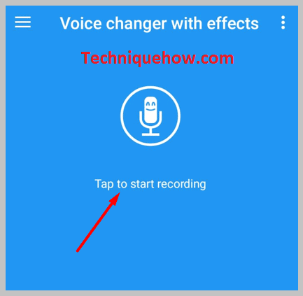  After recording the voice, click on the microphone sign again