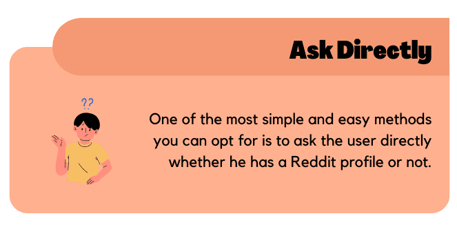 Ask directly