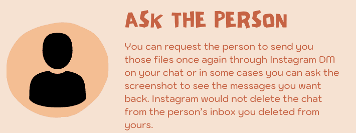 Ask the person on Instagram