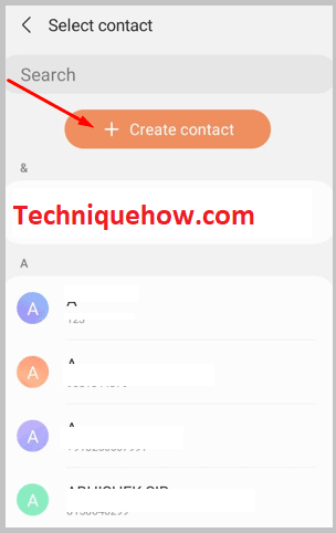 Click Create Contact