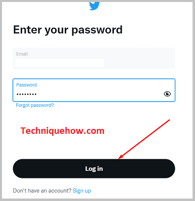 Click log in