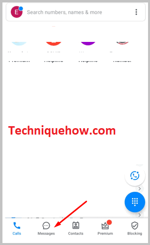 Click massage icon