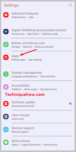 Click on Apps