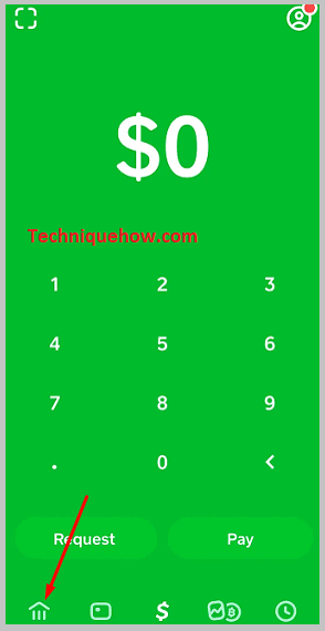 Click on Bank Icon