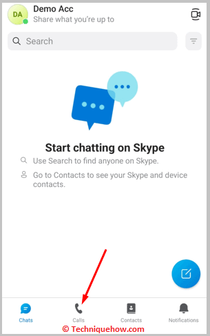 Click on Call
