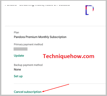 Click on Cancel Subcription on pc