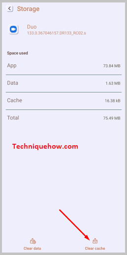 Click on Clear Cache