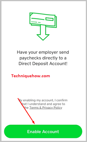 Click on Enable Account