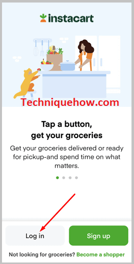 Click on Login
