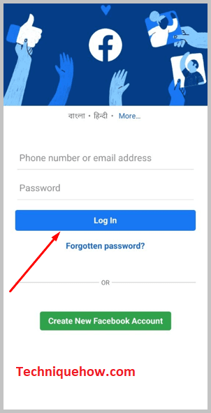 Click on Login