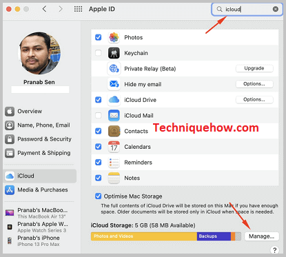 Click on Manage