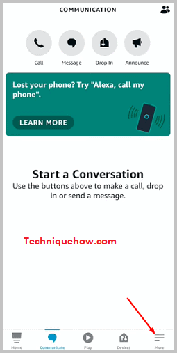 Click on More