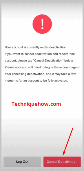 Click on Reactivate
