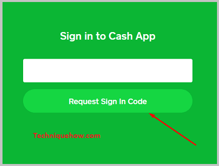 Click on Request Sign in Code