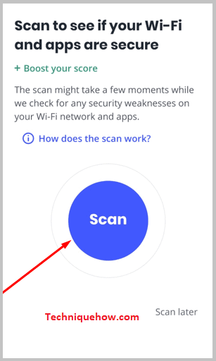 Click on Scan