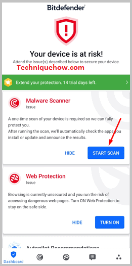 Click on Scan Now