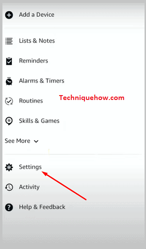 Click on Settings