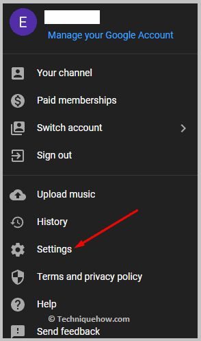 Click on Settings