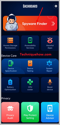 Click on Spyware Finder