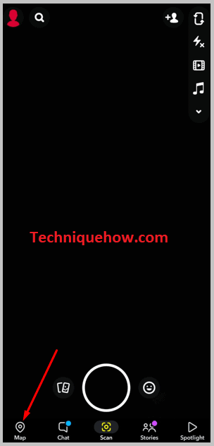 Click on map icon