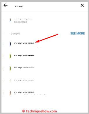 Click on people