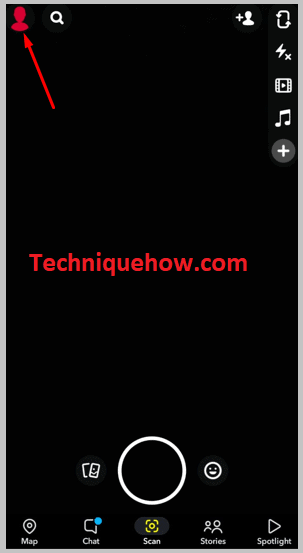 Click on profile icon