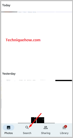Click on search icon