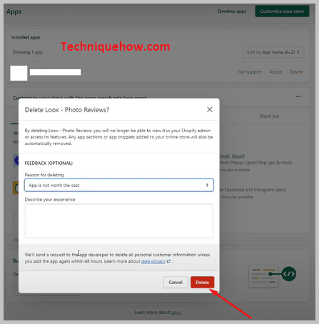 Confirm Delete