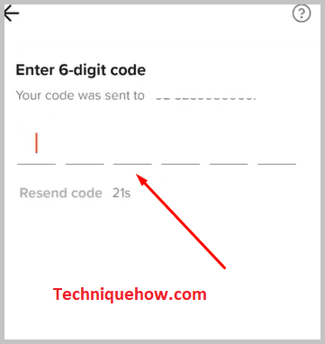 Enter six digit otp