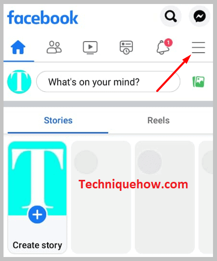 Facebook-app-and-click-on-the-three-lines-option