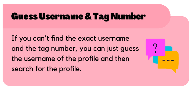 Guess the username and tag number