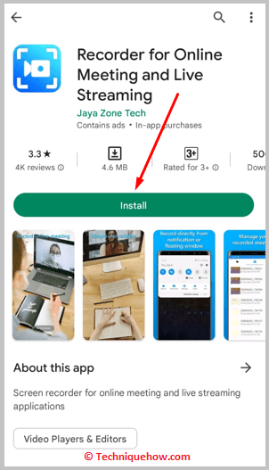 Install Recorder for Online Meeting and Live Streaming