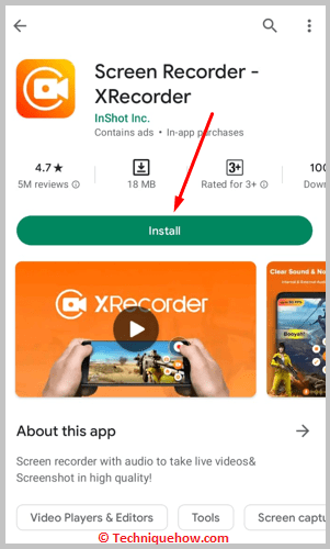 Install Recporder App