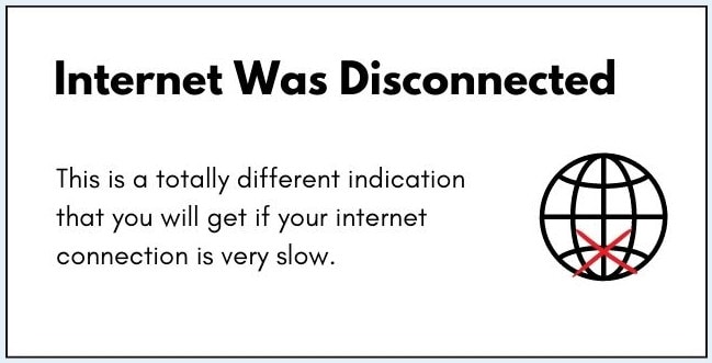 Internet was Disconnected