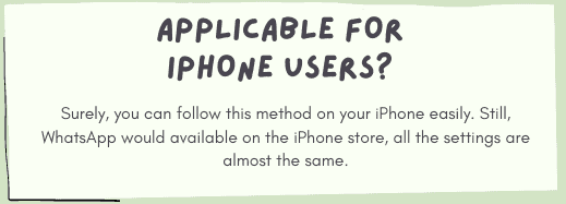 Is this trick applicable to the iPhone users