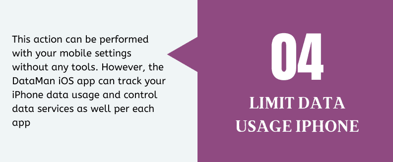 Limit Data Usage on iPhone or iPad