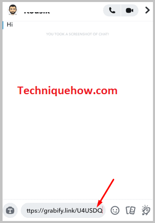 Paste link on your friend's chat box