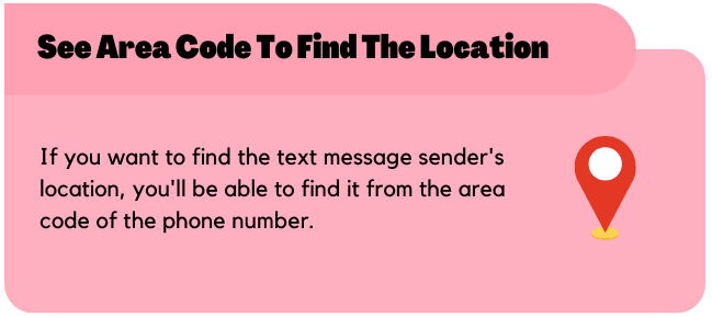 See the area code to find the location