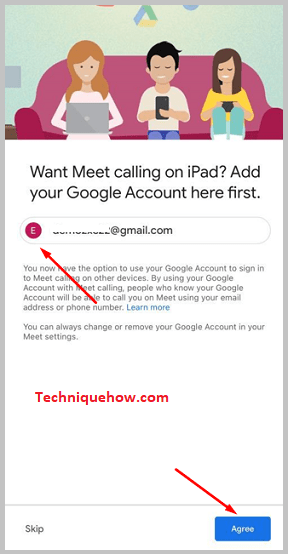 Select your gmail and next