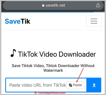 Tap on Paste