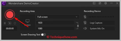 Click on Rec Button