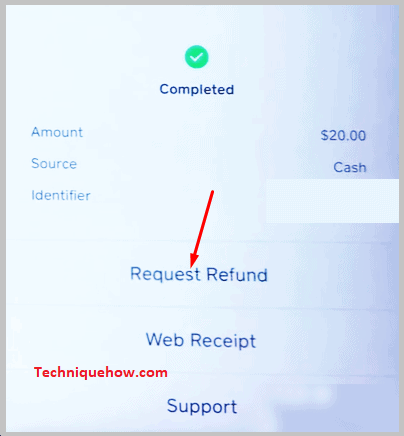 Tap on Request Refund