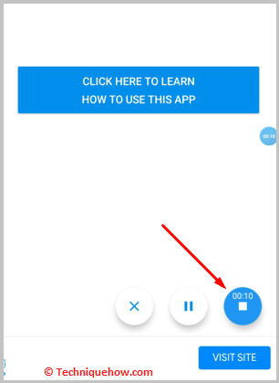 Tap on Stop button