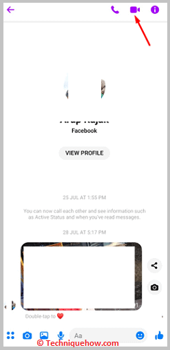 Tap on Video Call