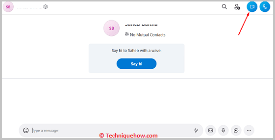 Tap on Video Call