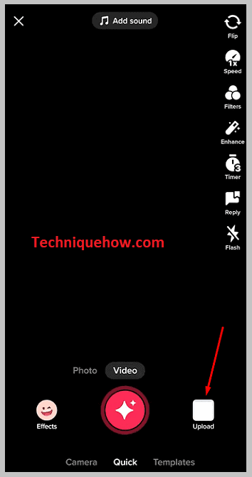 Tap-on-the-square-upload-option