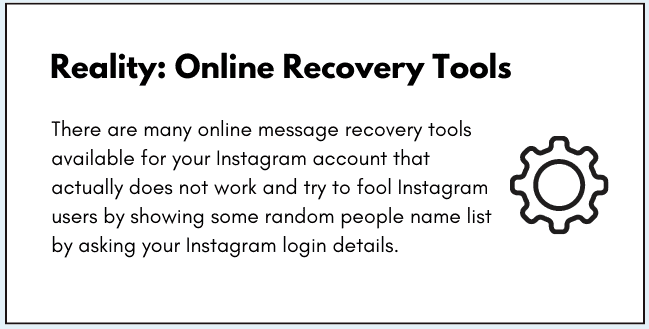 The Reality of Online Recovery Tools