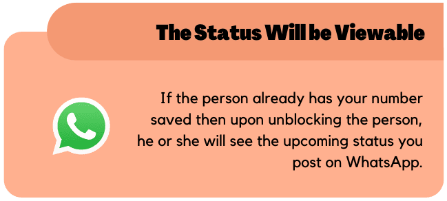 The Status Will be Viewable