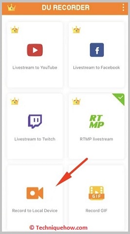 Then click on the red button